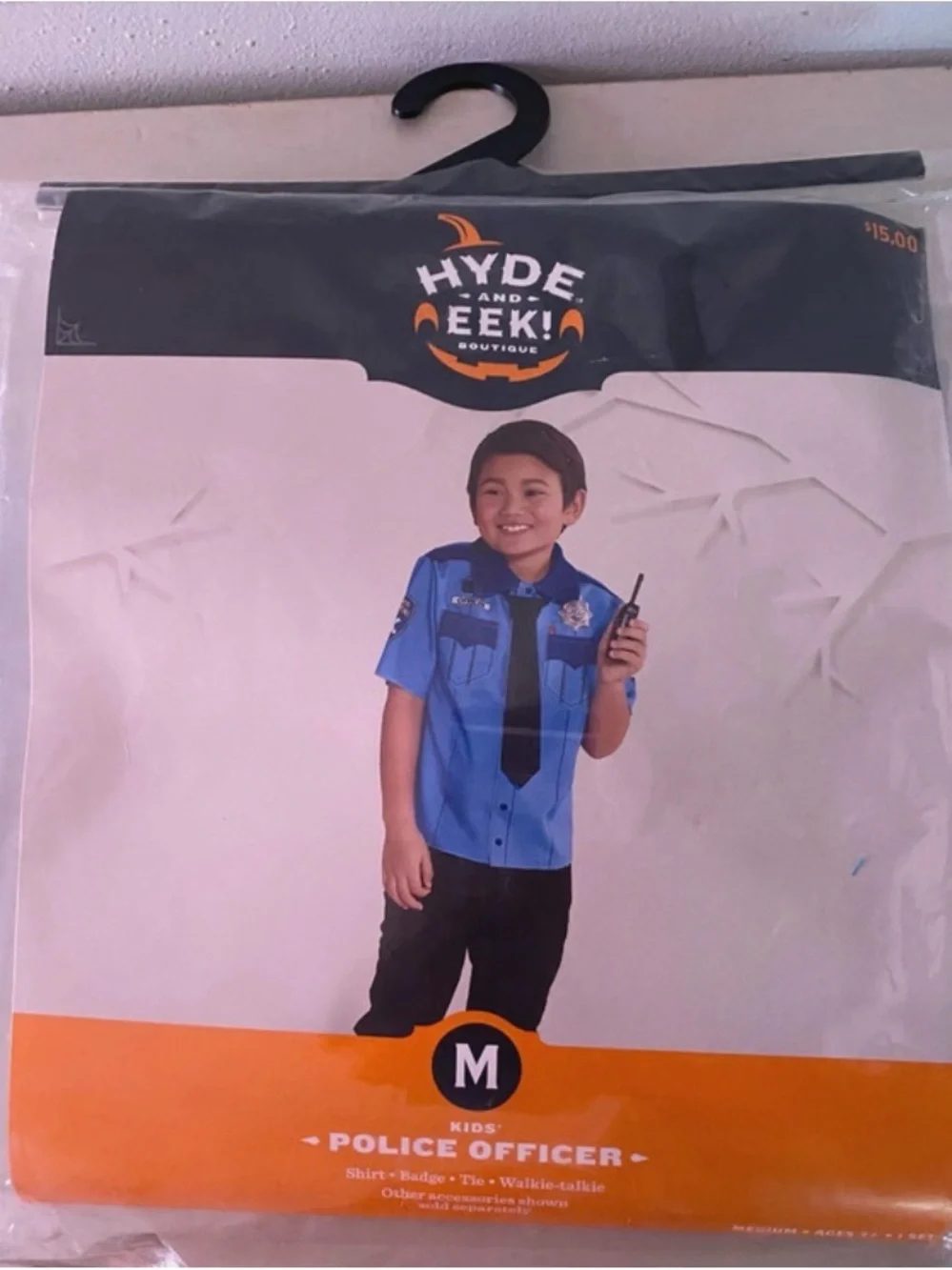 Kids' Police Officer Halloween costume size M NWT